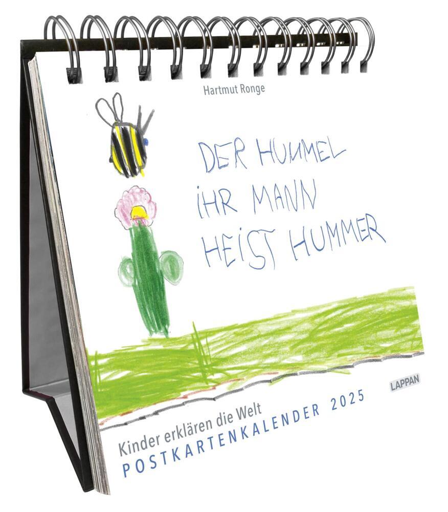 Hartmut Ronge: Der Hummel ihr Mann heist Hummer -  Postkartenkalender 2025