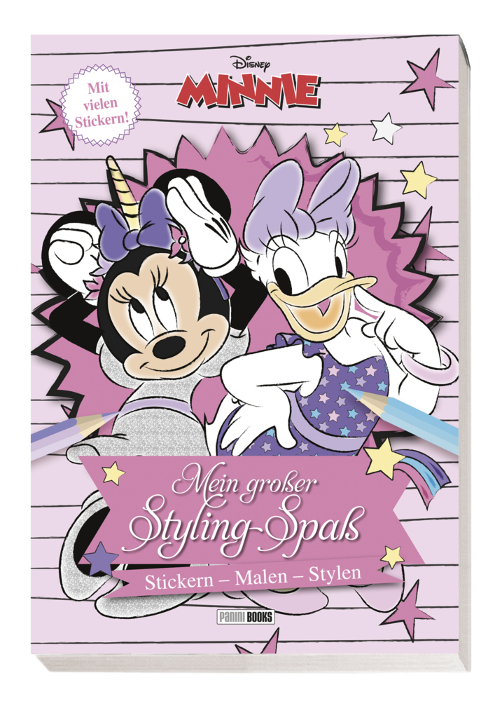 Panini: Disney Minnie: Mein großer Styling-Spaß: Stickern, Malen, Stylen - Taschenbuch