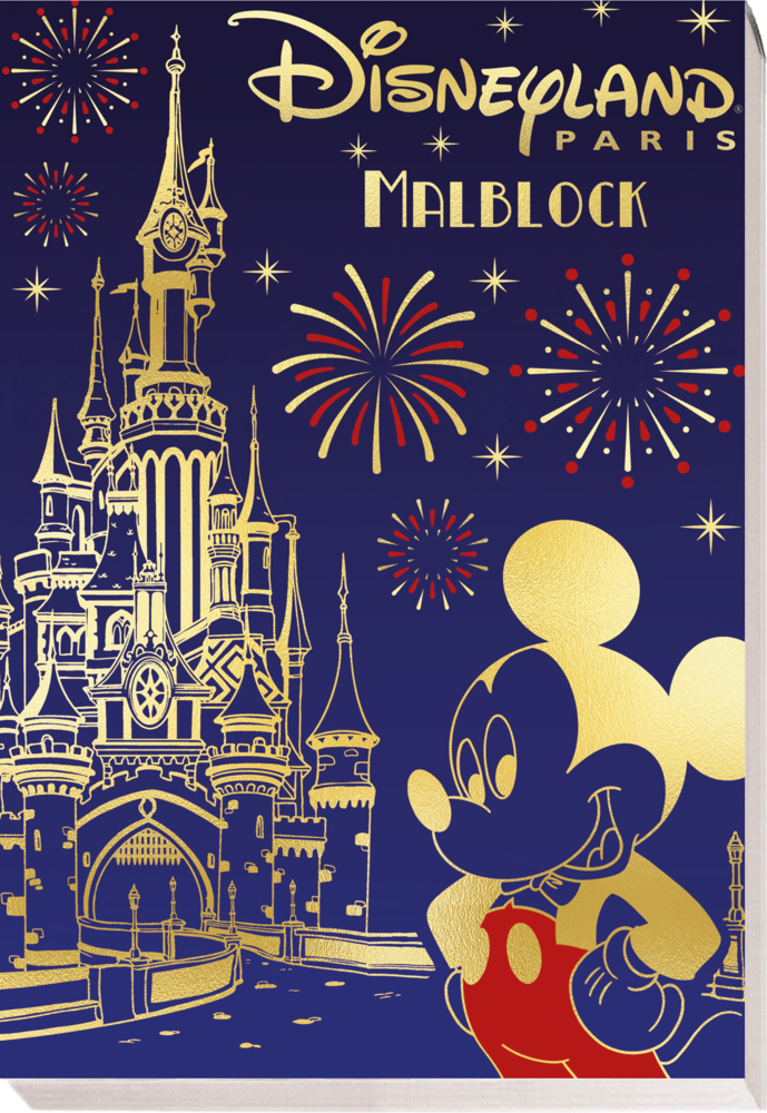 Disney: Disney: Disneyland Paris Malblock - Taschenbuch