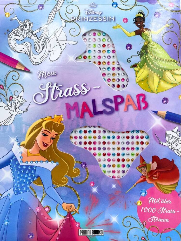 Panini: Disney Prinzessin: Mein Strass-Malbuch - Taschenbuch