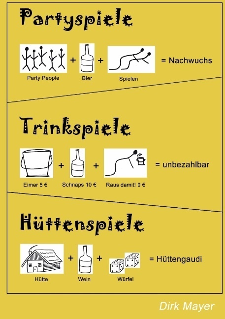 Dirk Mayer: Trinkspiele Partyspiele Hüttenspiele - Taschenbuch