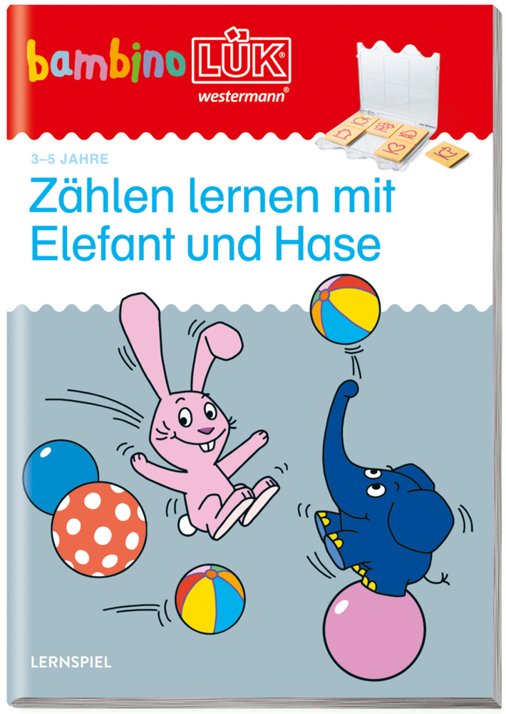 bambinoLÜK Zählen lernen mit Elefant und Hase für Kindergarten und Vorschule