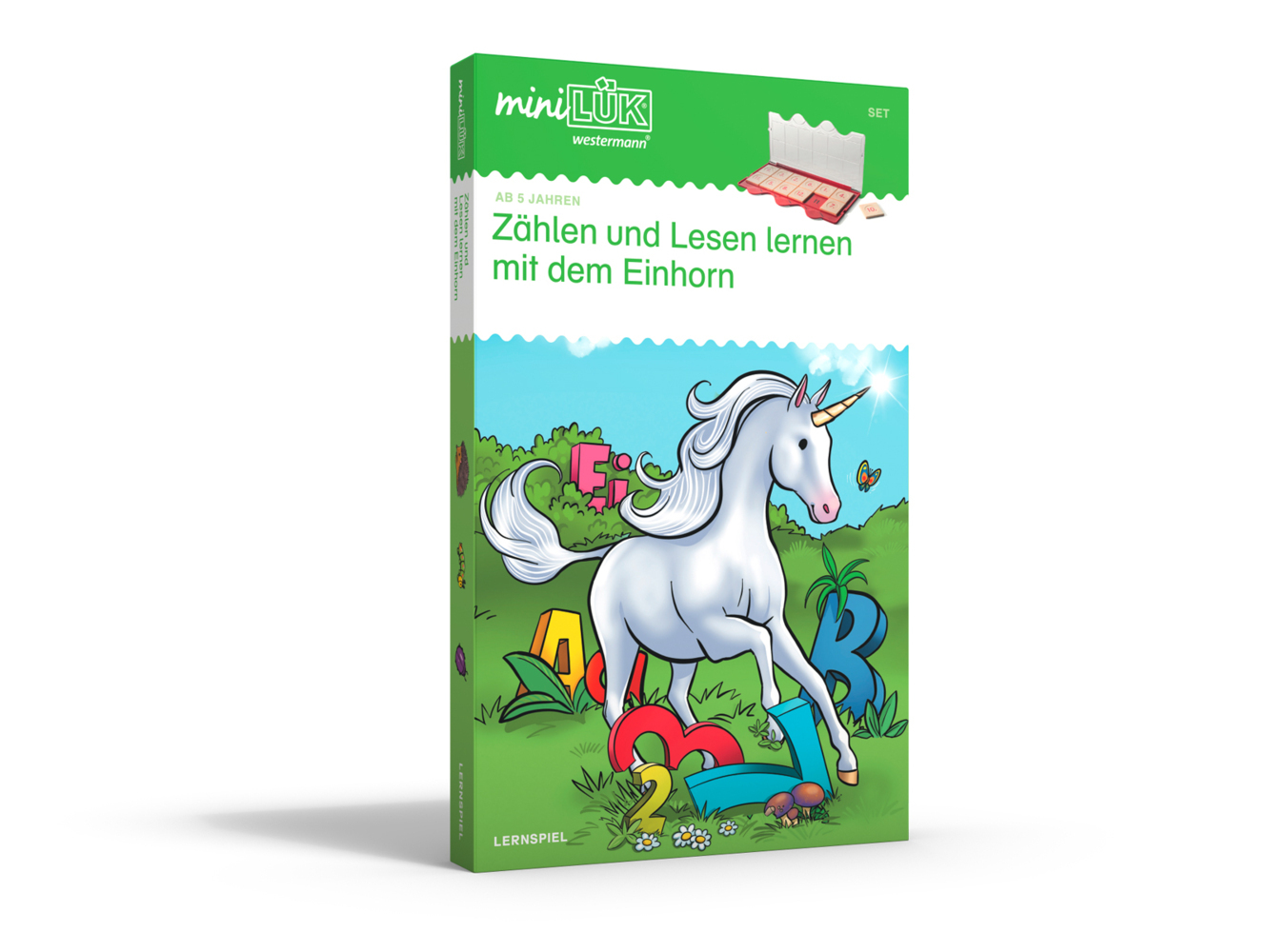 miniLÜK-Set Zählen und lesen lernen mit dem Einhorn Vorschule/1. Klasse Mathematik, Deutsch