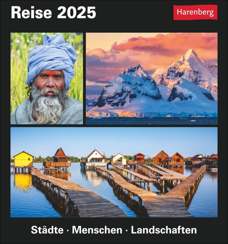 Martina Schnober-Sen: Reise Tagesabreißkalender 2025 - Kulturkalender - Städte, Menschen, Landschaften