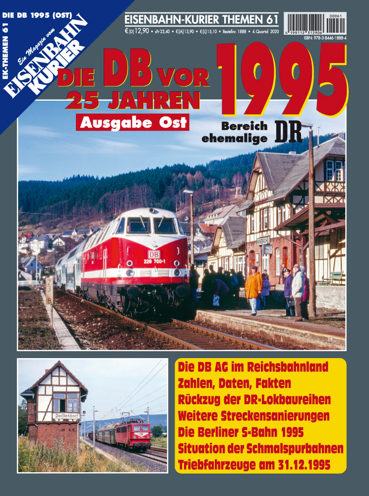 Die DB vor 25 Jahren - 1995 Ausgabe Ost - Taschenbuch