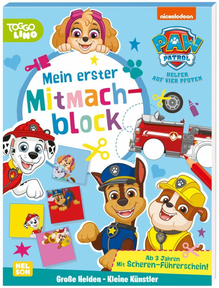 PAW Patrol: Große Helden - Kleine Künstler: Mein erster Mitmachblock - Taschenbuch