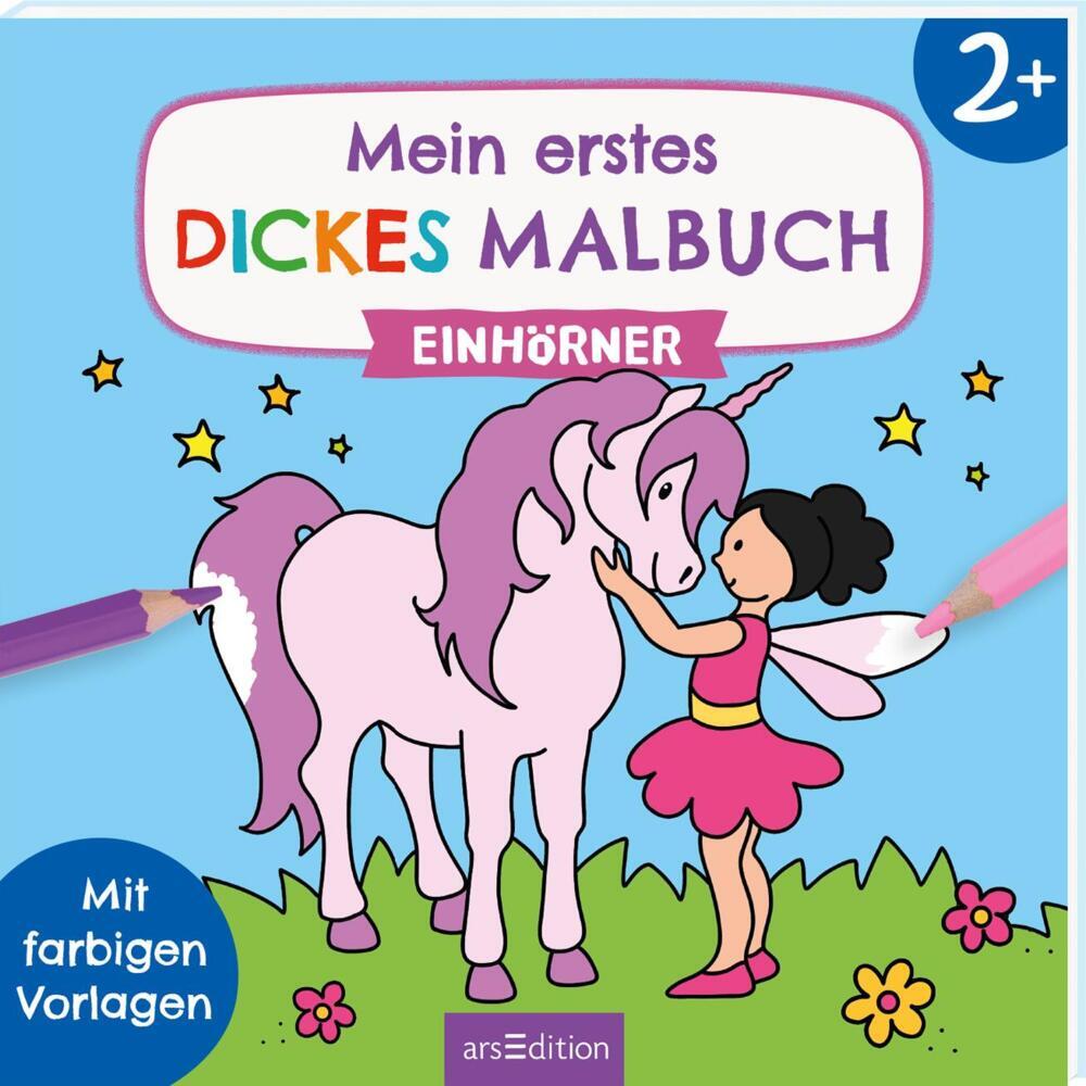 Mein erstes dickes Malbuch ab 2 - Einhörner - Taschenbuch