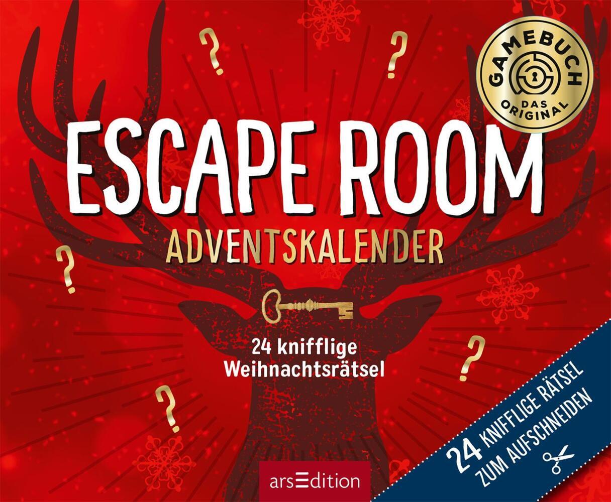 24 knifflige Weihnachtsrätsel. Escape Room Adventskalender - gebunden