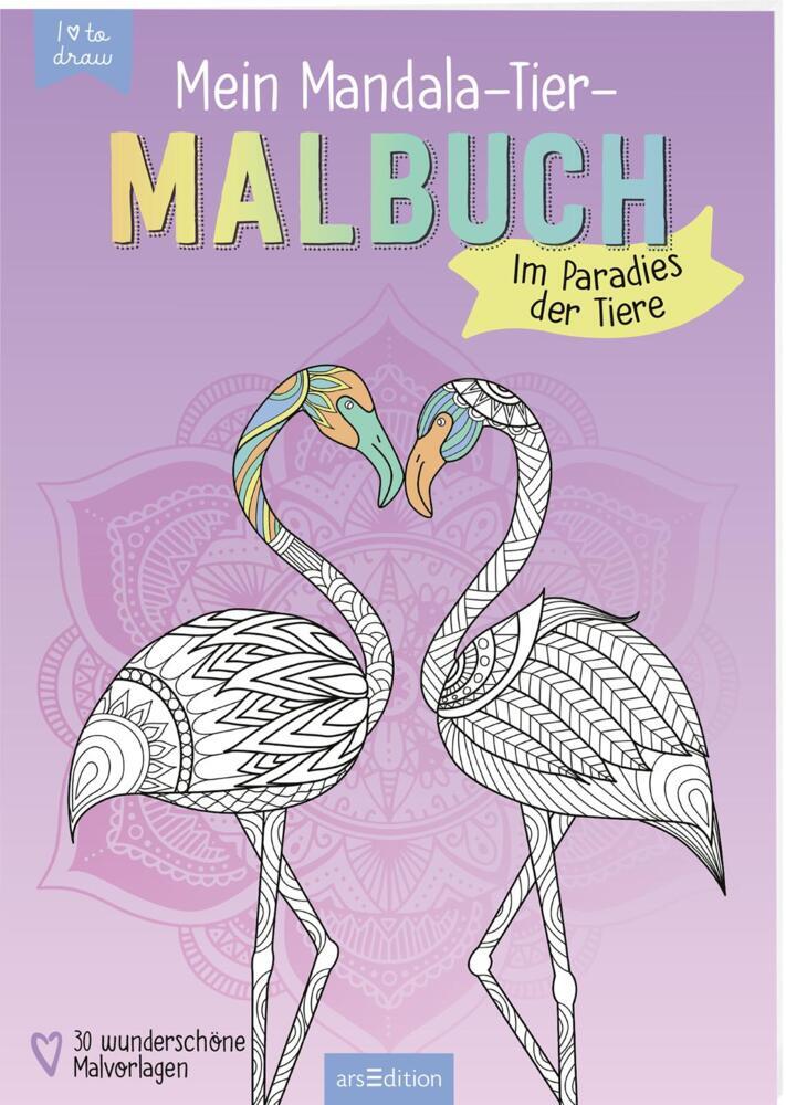 Mein Mandala-Tier-Malbuch - Im Paradies der Tiere - Taschenbuch