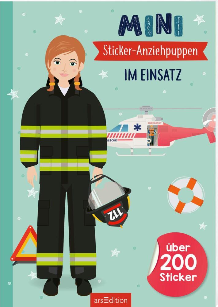 Mini-Sticker-Anziehpuppen - Im Einsatz - Taschenbuch