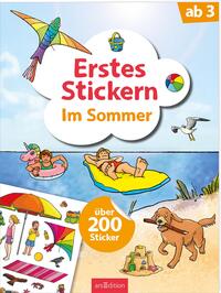 Erstes Stickern - Im Sommer - Taschenbuch