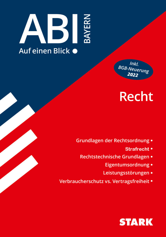 Tino Zirkenbach: STARK Abi - auf einen Blick! Wirtschaft/Recht Bayern: Recht - Taschenbuch