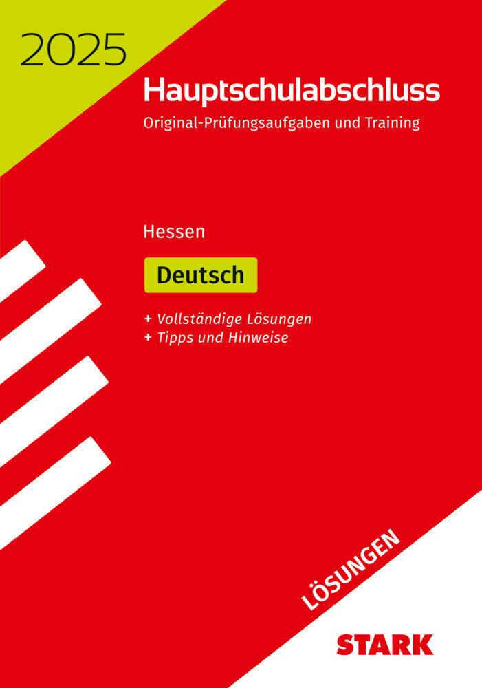 STARK Lösungen zu Original-Prüfungen und Training Hauptschulabschluss 2025 - Deutsch - Hessen - Taschenbuch