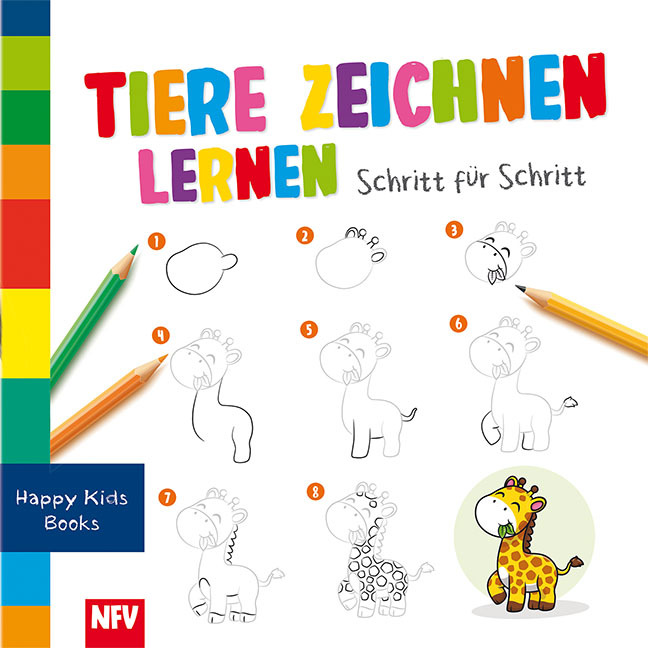 Tiere zeichnen lernen Schritt-für-Schritt - Taschenbuch