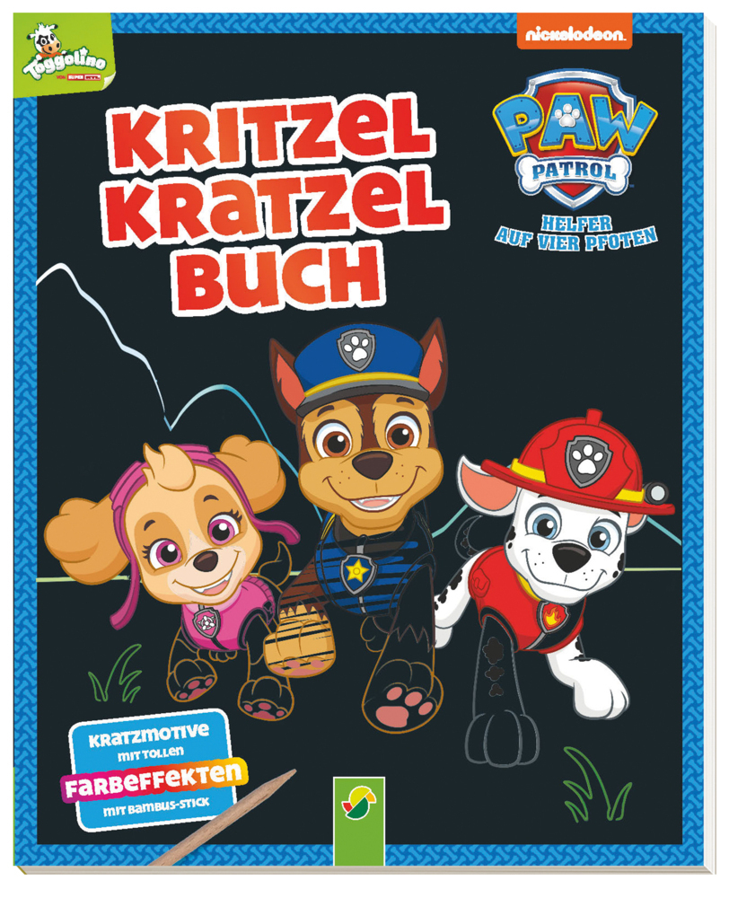 Schwager & Steinlein Verlag: PAW Patrol Kritzel-Kratzel-Buch für Kinder ab 4 Jahren - Taschenbuch