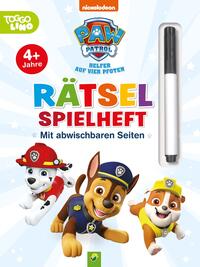Schwager & Steinlein Verlag: PAW Patrol Rätselspielheft mit Stift und abwischbaren Seiten - Taschenbuch