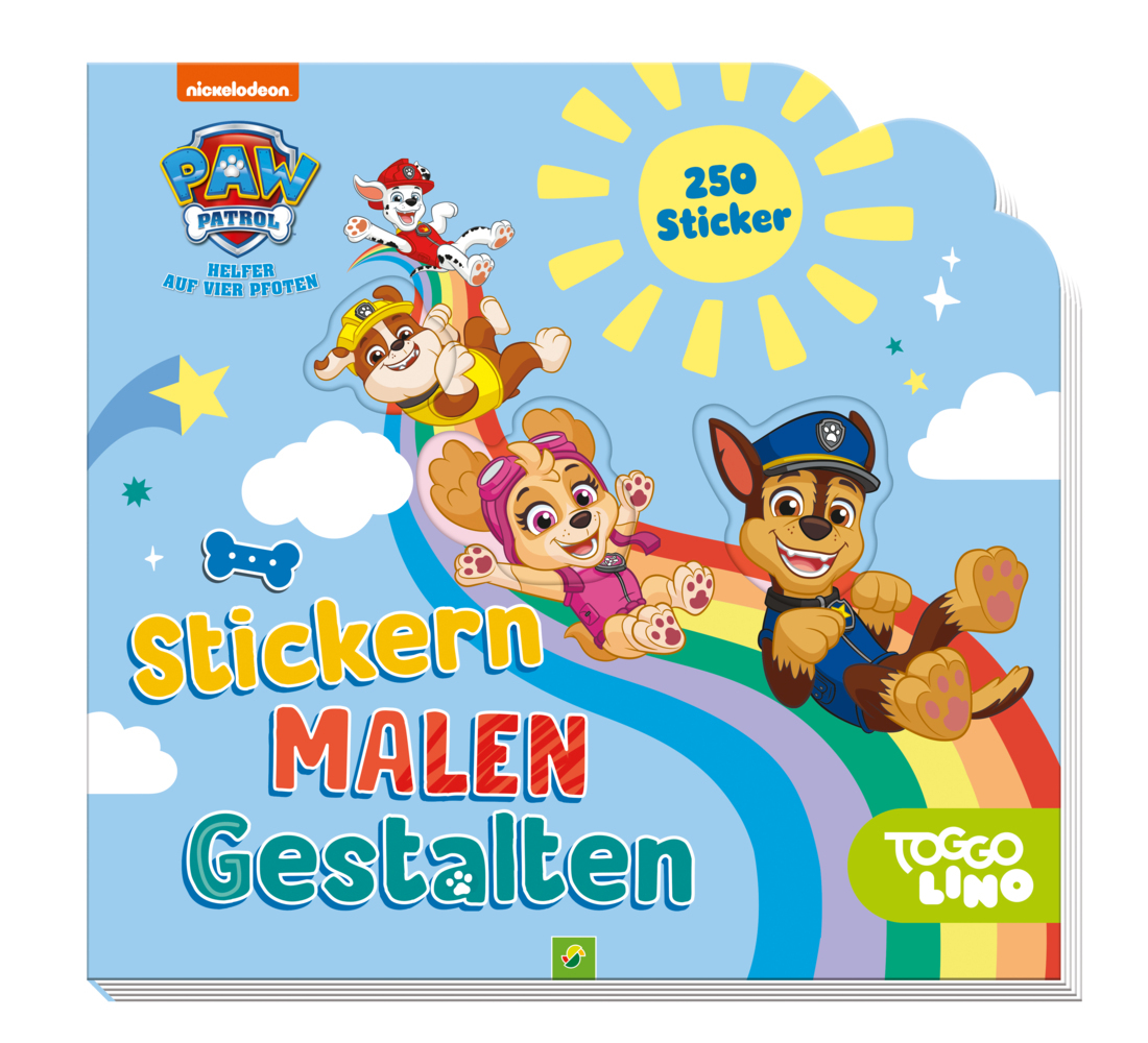 Schwager & Steinlein Verlag: PAW Patrol Stickern, Malen, Gestalten. Mit 250 Stickern. Für Kinder ab 3 Jahren - Taschenbuch