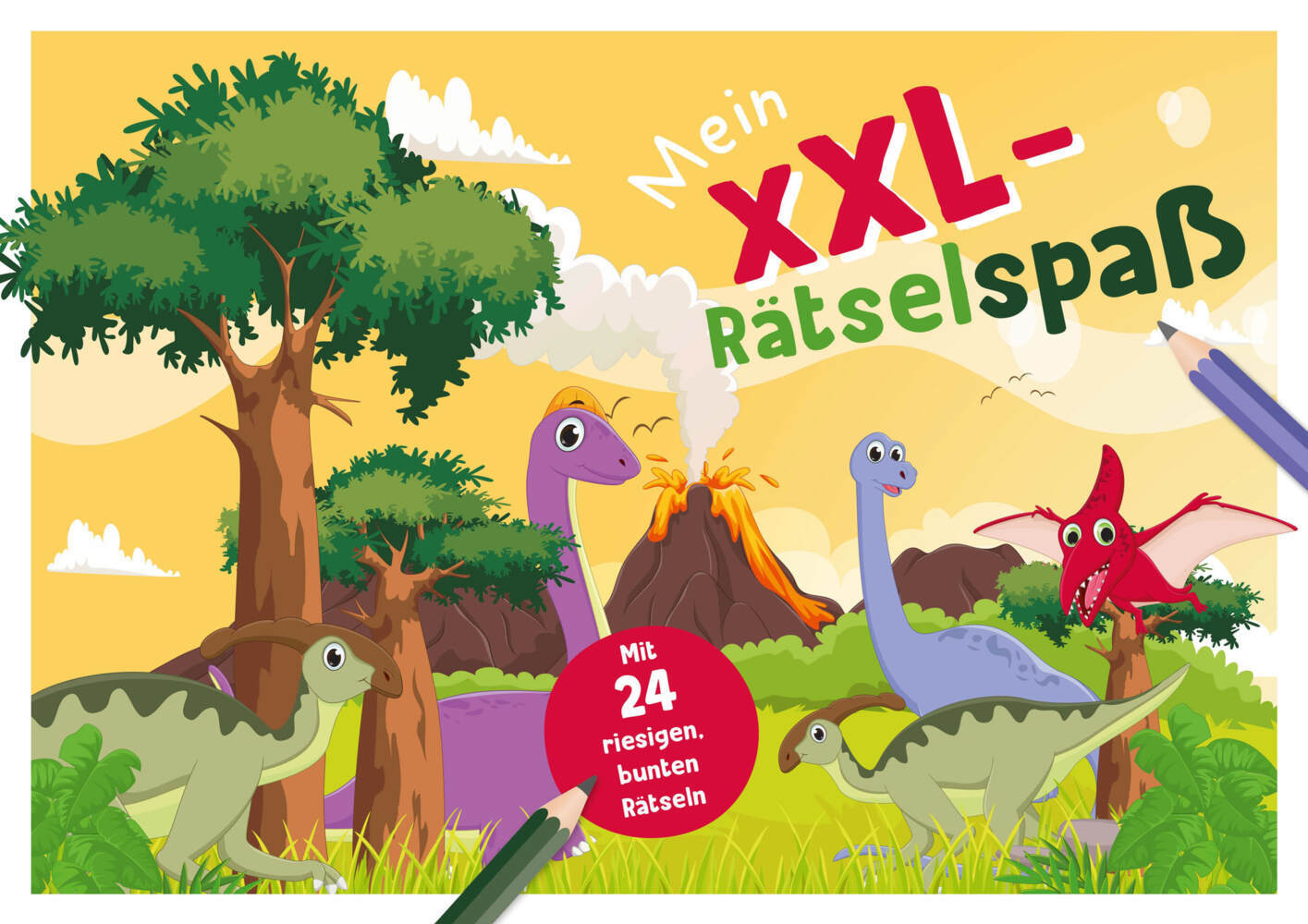 Schwager & Steinlein Verlag: Mein XXL-Rätselblock Dinosaurier - Taschenbuch