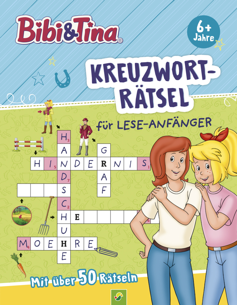 Schwager & Steinlein Verlag: Bibi & Tina Kreuzworträtsel für Lese-Anfänger - Taschenbuch