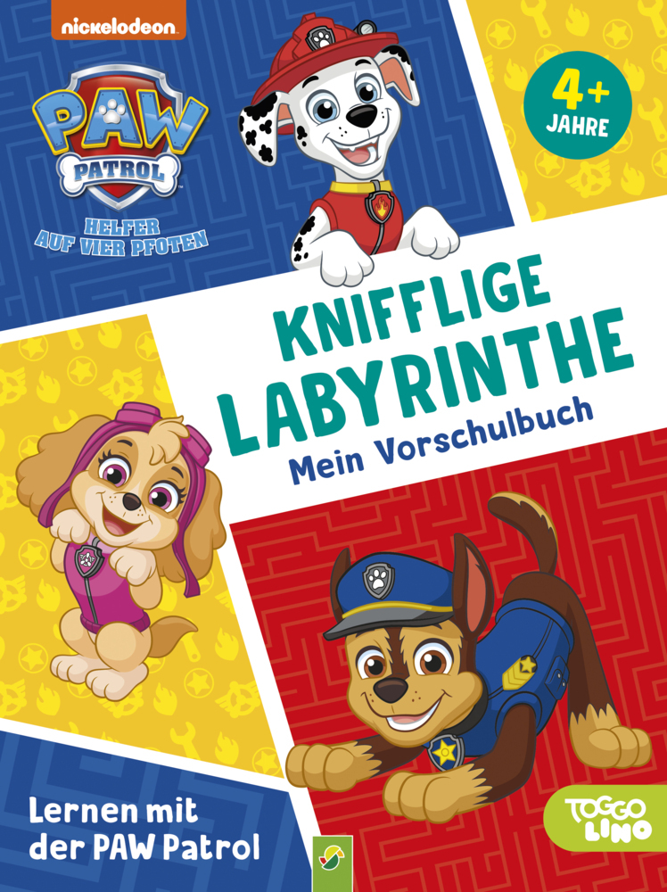 Schwager & Steinlein Verlag: Lernen mit der PAW Patrol: Knifflige Labyrinthe. Mein Vorschulbuch - Taschenbuch