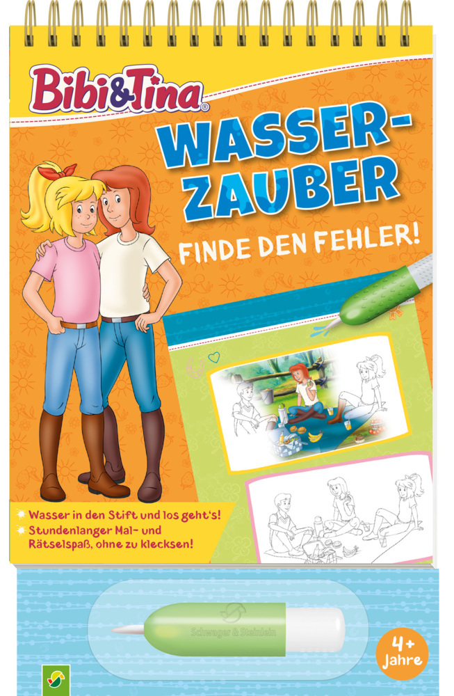 Bibi & Tina Wasserzauber | Finde den Fehler. Einfach mit Wasser malen