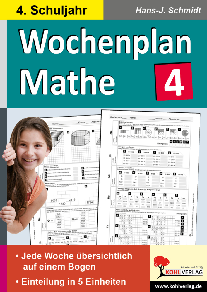 Michael Junga: Wochenplan Mathe, 4. Schuljahr - Taschenbuch