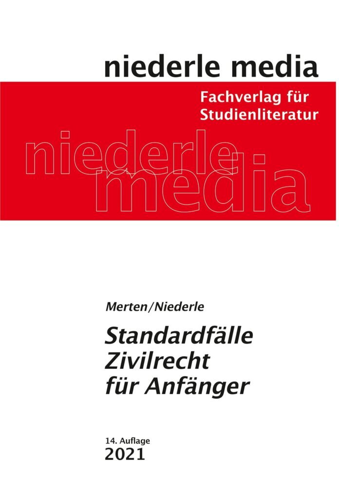 Jan Niederle: Standardfälle Zivilrecht für Anfänger - 2022 - Taschenbuch