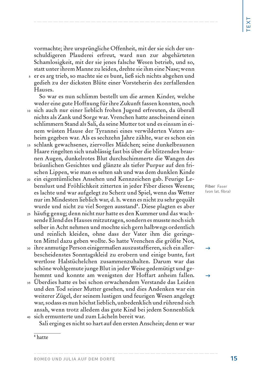 Keller Romeo Und Julia Auf Dem Dorfe Inhaltsangabe Gottfried Keller - Romeo und Julia auf dem Dorfe » Buch