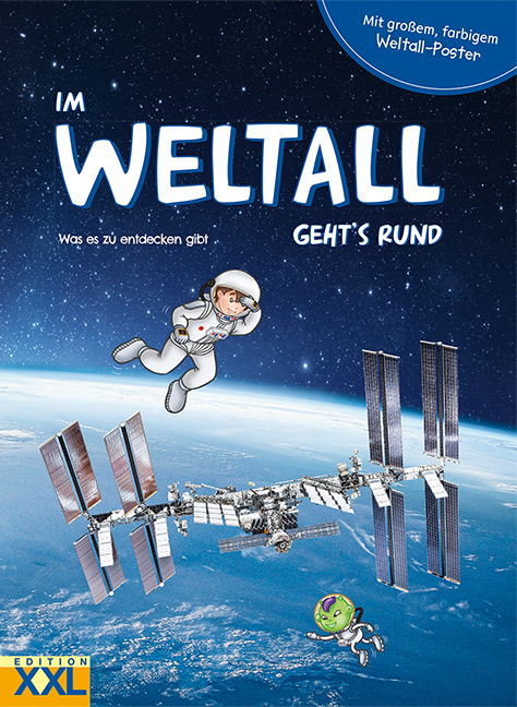 Im Weltall geht´s rund - m. Weltall-Poster - gebunden