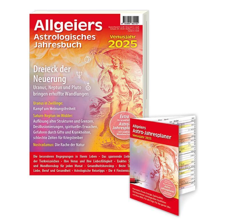 Michael Allgeier: Allgeiers Astrologisches Jahresbuch 2025, m. 1 Buch