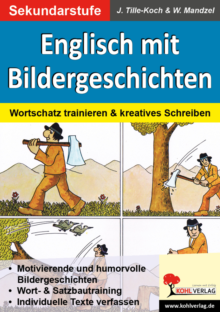 Waldemar Mandzel: Englisch mit Bildergeschichten / Sekundarstufe, m. Daten-CD - Taschenbuch