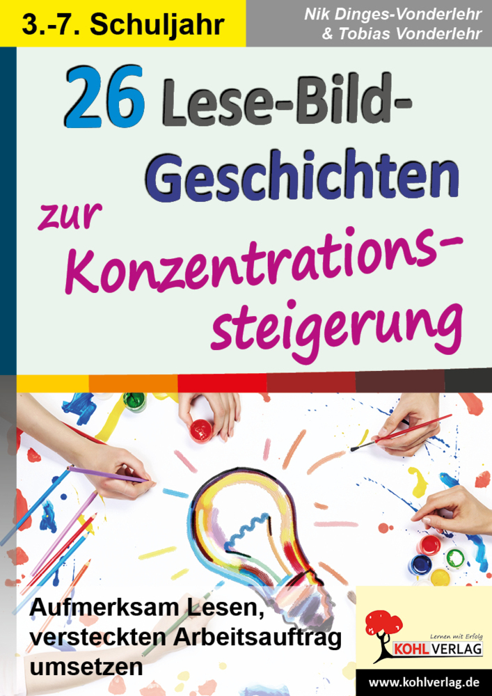 Vonderlehr Tobias: 22 Lese-Bild-Geschichten zur Konzentrationssteigerung - Taschenbuch