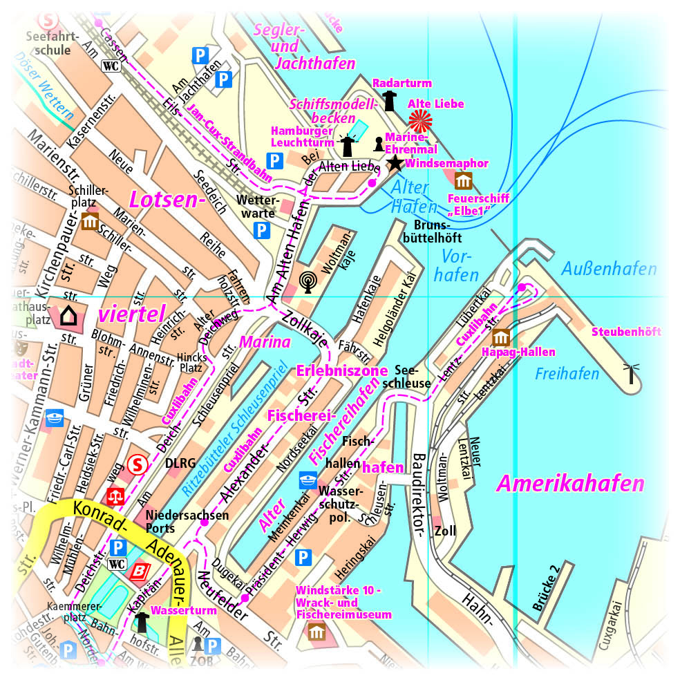 PUBLICPRESS - PublicPress Stadtplan Cuxhaven Mit Helgoland » Buch