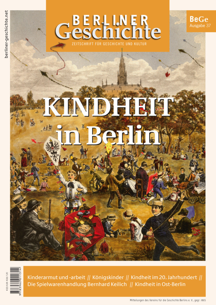 gegr. 1865 Verein für die Gesc: Berliner Geschichte - Zeitschrift für Geschichte und Kultur