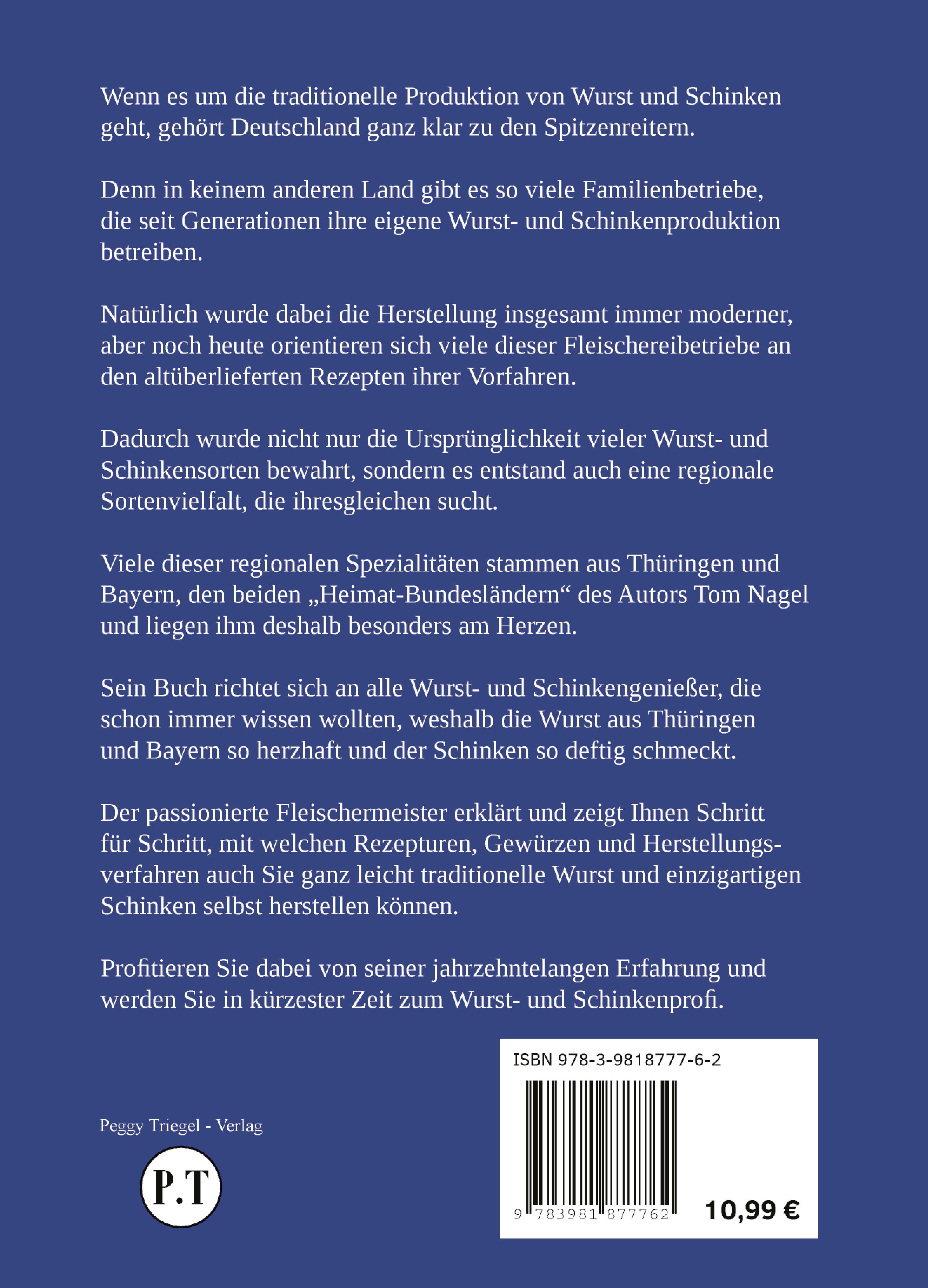 Tom Nagel: Wurstrezepte aus Thüringen und Bayern - Taschenbuch