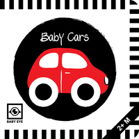 Agnieszka Sawczyn: Baby Cars: Kontrastbuch für Babys mit Öffnungen · kontrastreiche Bilder angepasst an Babyaugen · Schwarz Weiß Rot Buch für Neugeborene · Mein erstes Bilderbuch · Montessori Buch