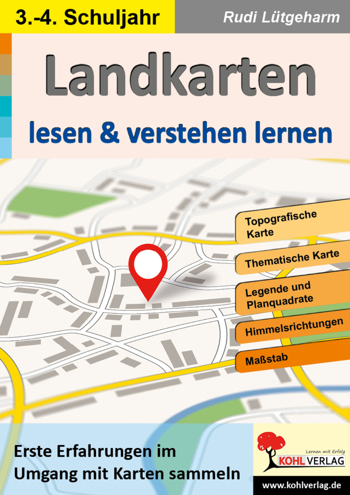 Rudi Lütgeharm: Landkarten lesen und verstehen lernen - Taschenbuch