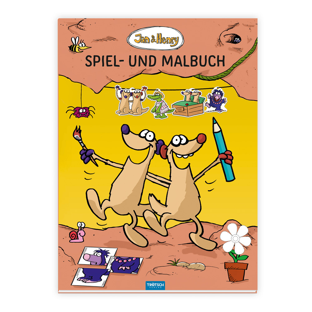 Trötsch Jan und Henry Spiel- und Malbuch - gebunden