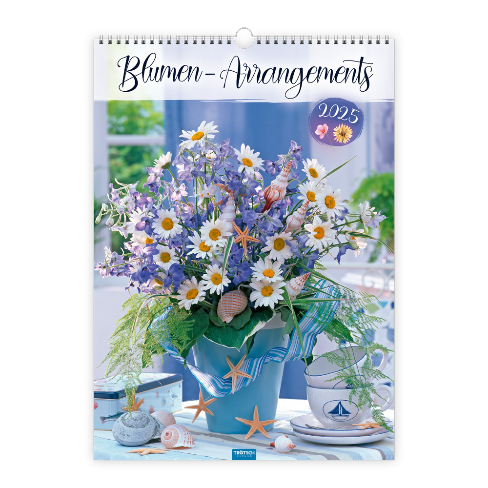 Trötsch Großbildkalender Blumen-Arrangements 2025