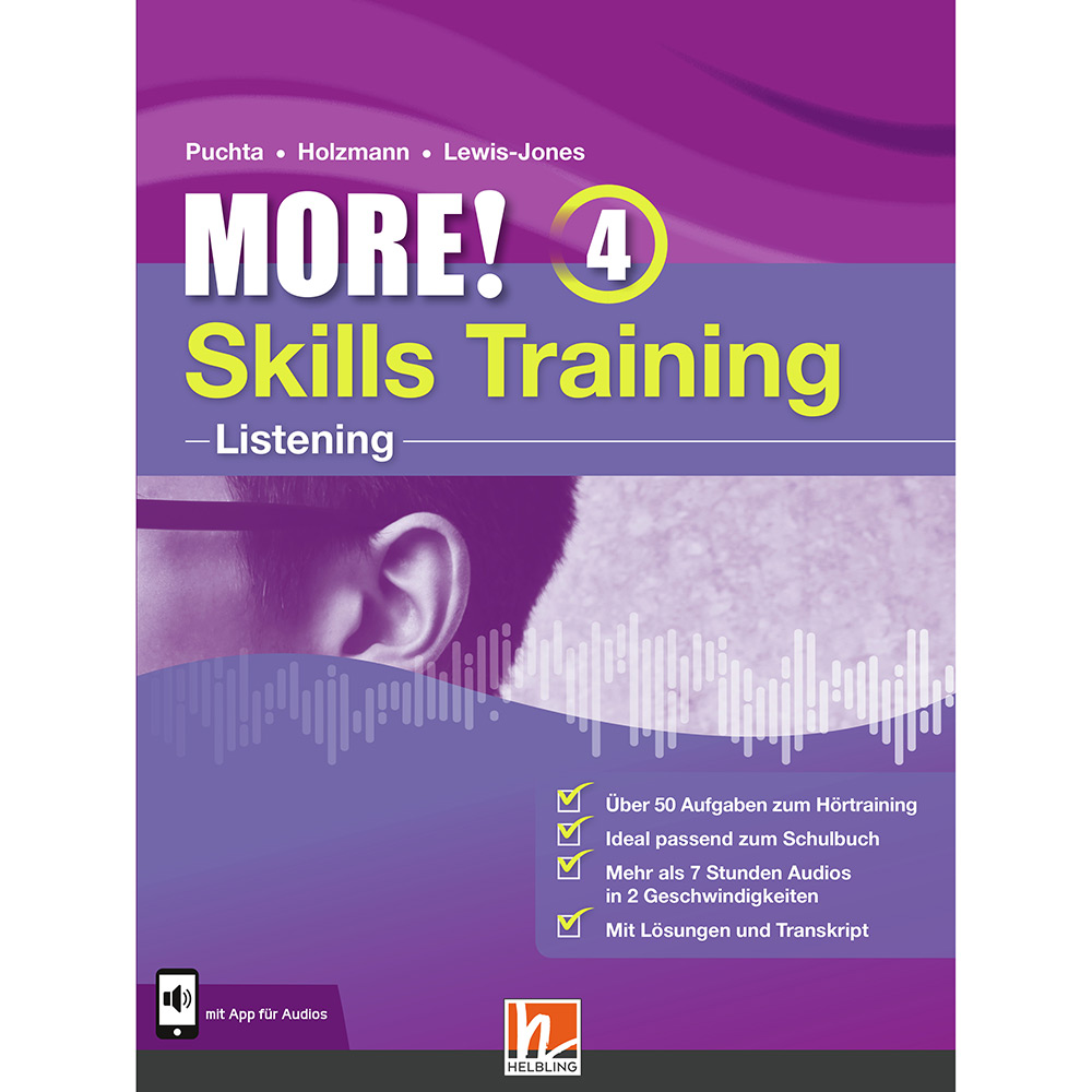 Herbert Puchta: HELBLING MORE! Skills Training 4 Listening inklusive Audioaufnahmen via App