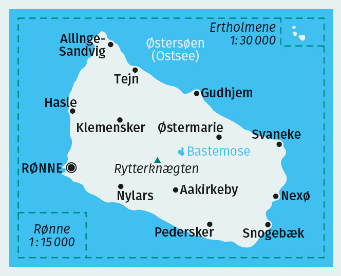 Kompass-Karten - KOMPASS Wanderkarte 236 Bornholm 1:50.000 » Buch