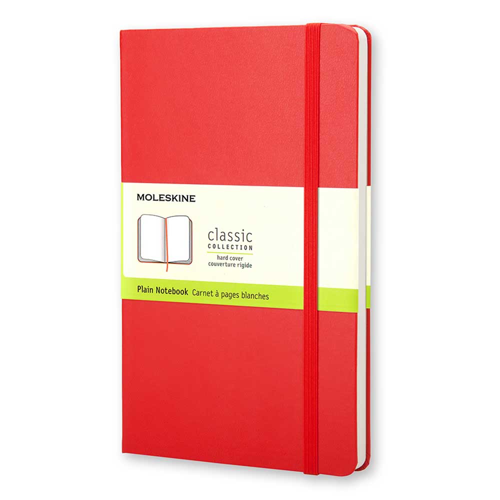 MOLESKINE Notizbuch A6 Hardcover 11,5 x 18 cm blanko rot