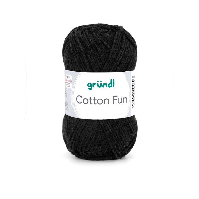 GRÜNDL Garn Cotton Fun 50g schwarz