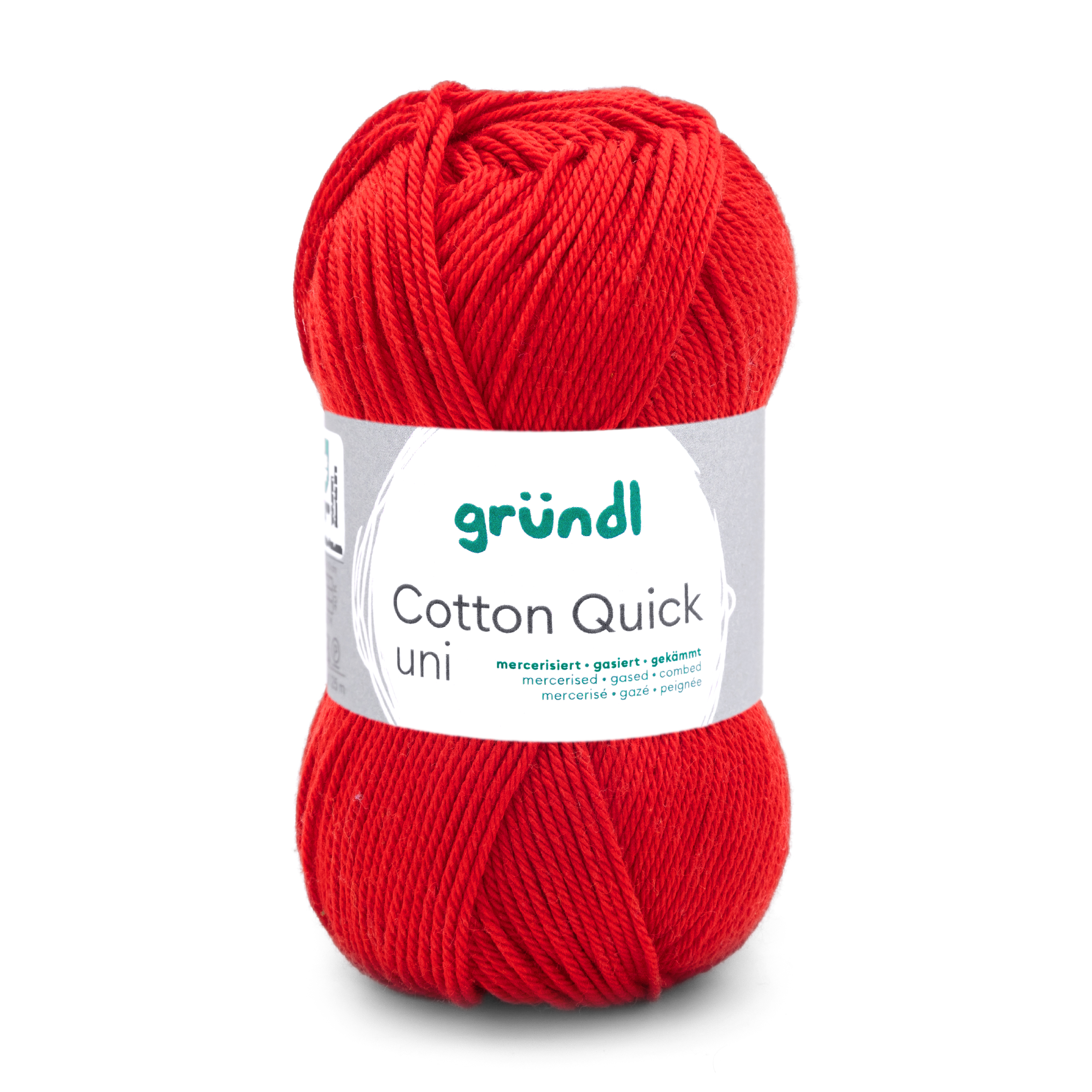 GRÜNDL Strickgarn Cotton Quick 50g hochrot