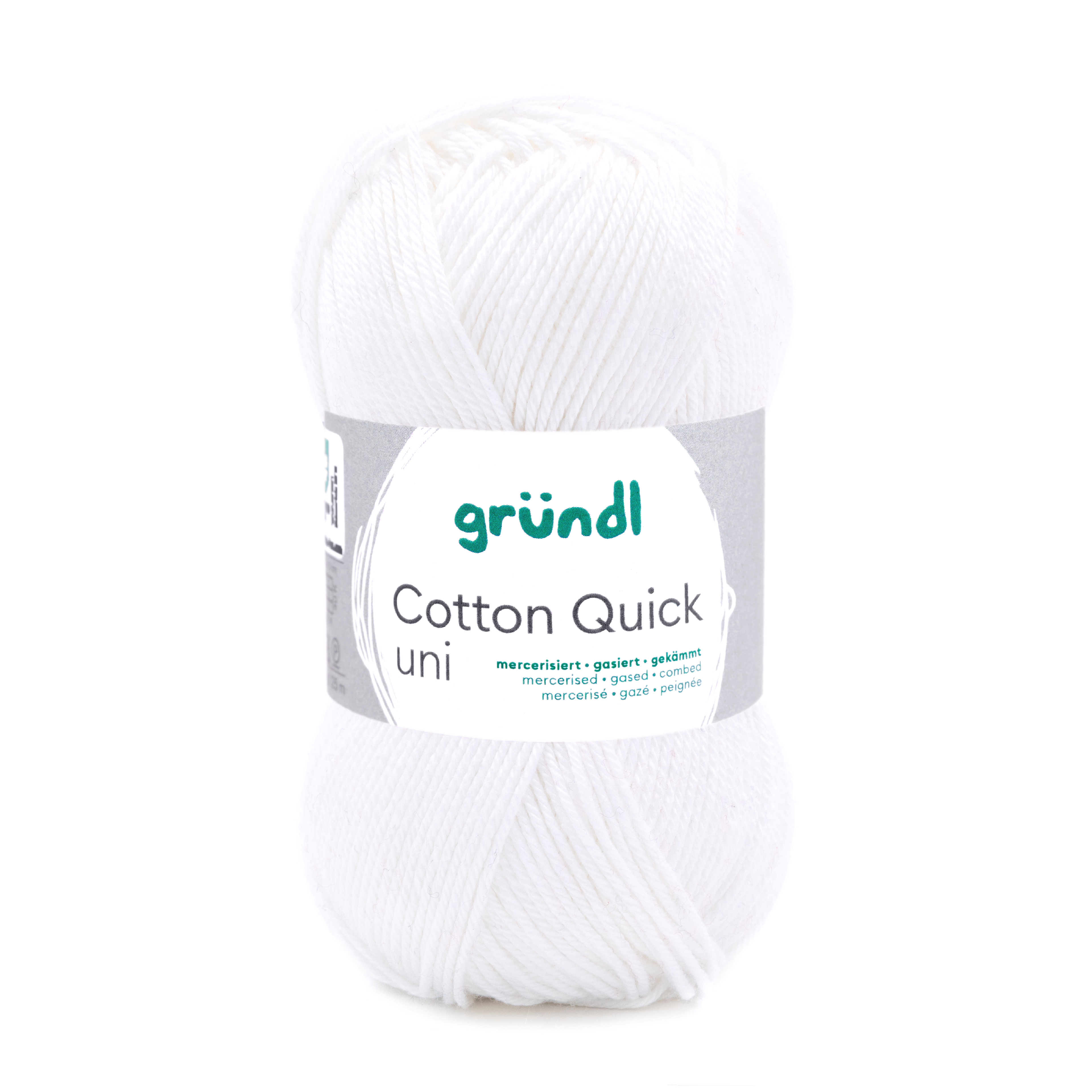 GRÜNDL Strickgarn Cotton Quick 50g weiß
