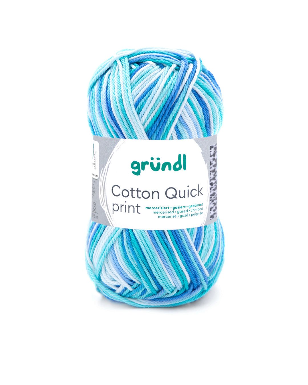 GRÜNDL Strickgarn Cotton Quick print aqua