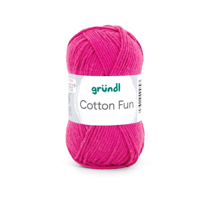 GRÜNDL Garn Cotton Fun 50g fuchsia
