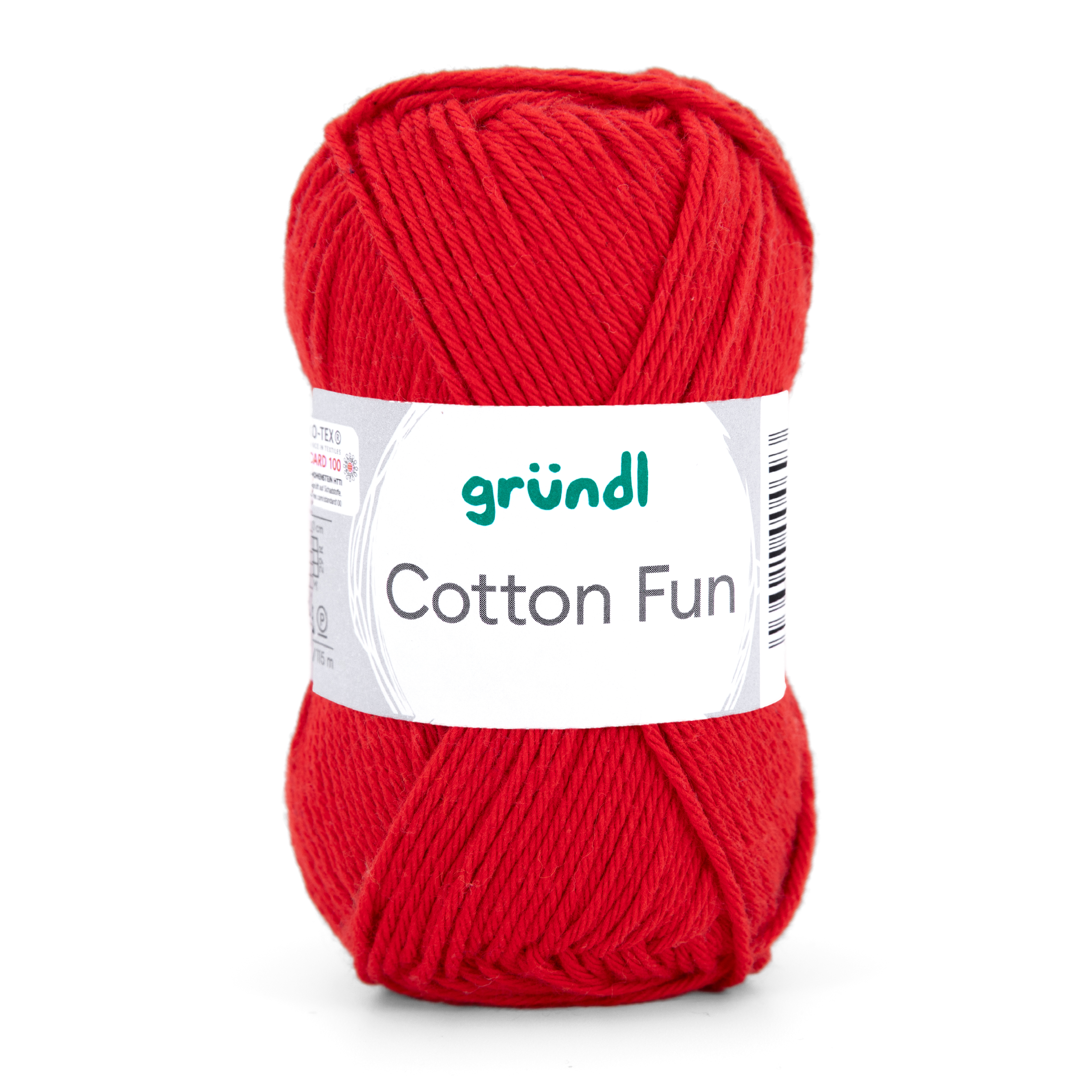 GRÜNDL Garn Cotton Fun 50g signalrot