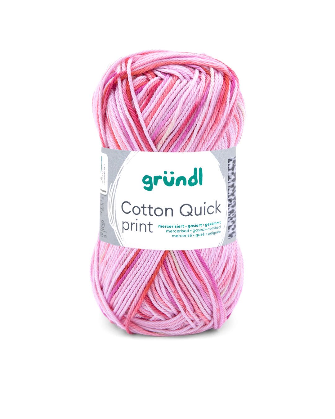 GRÜNDL Strickgarn Cotton Quick print rosa/fuchsia