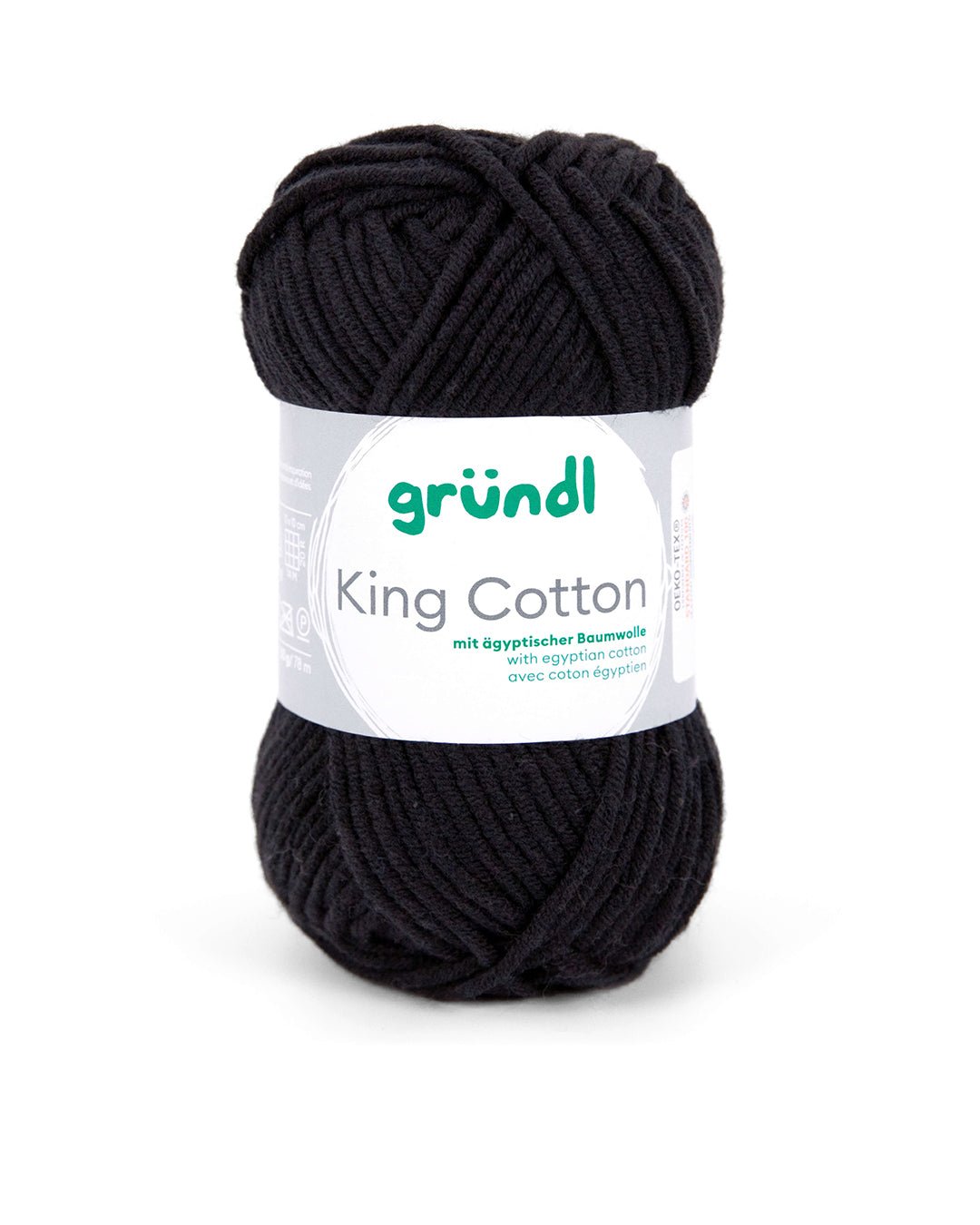 GRÜNDL Garn King Cotton 50g schwarz